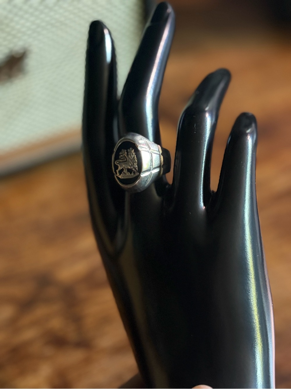 Sterling Zion Silver Black Onyx Signet Ring - Men Accessories 9